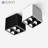 Modern Design Square Ceiling Lights Downlight Anti-glare 8W Spot Light Surface Mounted Light AC90-260V Bedroom Living Room