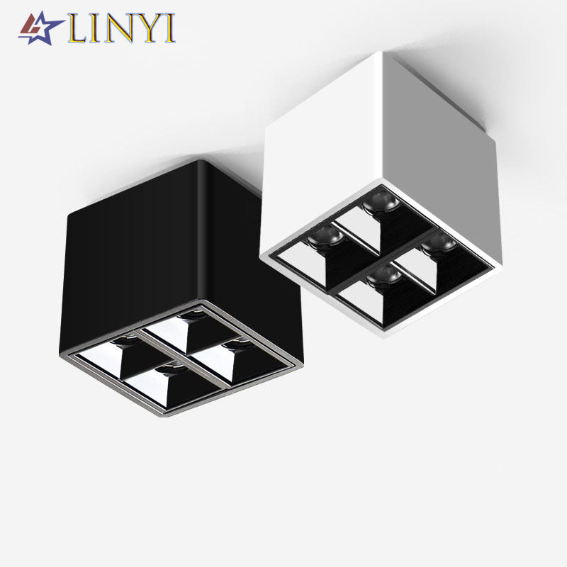 Modern Design Square Ceiling Lights Downlight Anti-glare 8W Spot Light Surface Mounted Light AC90-260V Bedroom Living Room