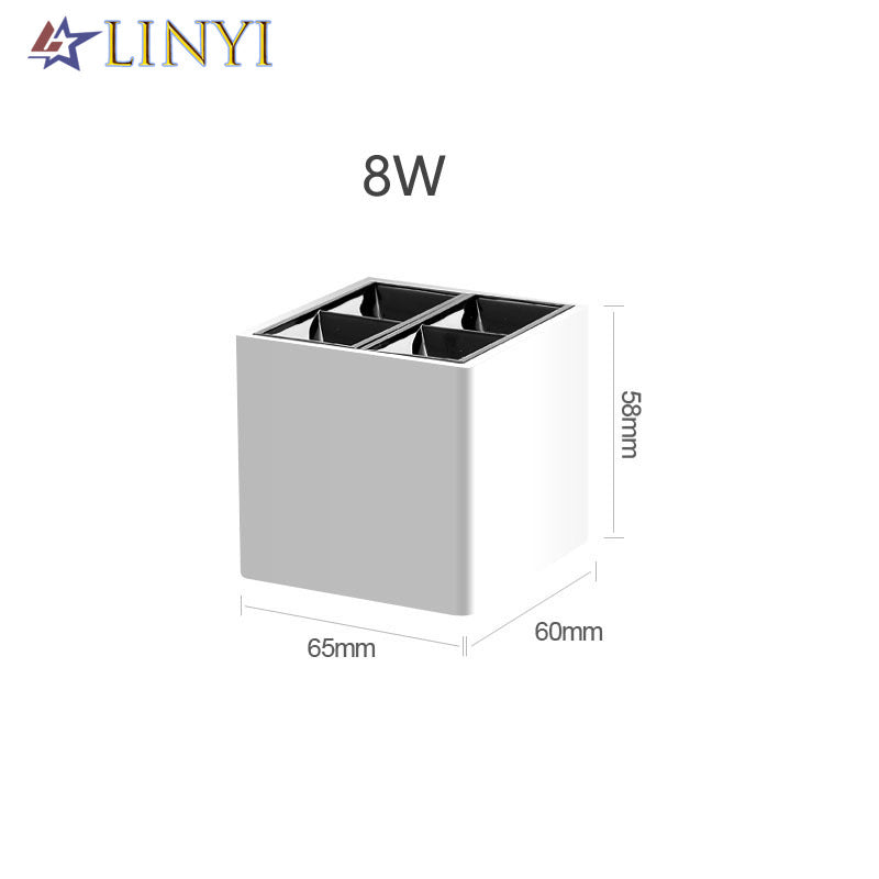 Modern Design Square Ceiling Lights Downlight Anti-glare 8W Spot Light Surface Mounted Light AC90-260V Bedroom Living Room