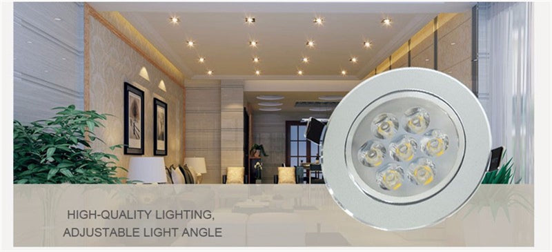 Dimmable led Ceiling lightt 9W 12W 15W 21W Recessed lighting lamp AC85-265V led cabinet bulb LED Ceiling light