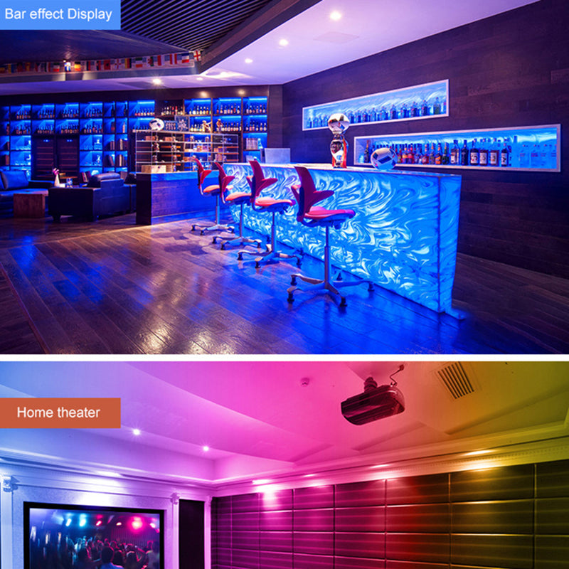 LED Panel light Round 5W 7W 10W 3 Model LED Lamp Double Color Downlight RGB &amp;amp; white/warm Ceiling Recessed with Remote Control