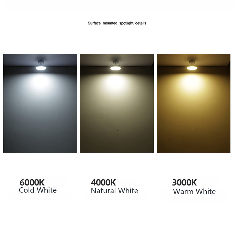 Opbouw LED Downlight Anti-dazzle Spotlight Household Adjustable Angle Folding Commercial Study Bedroom Ceiling Lamp Spotlight