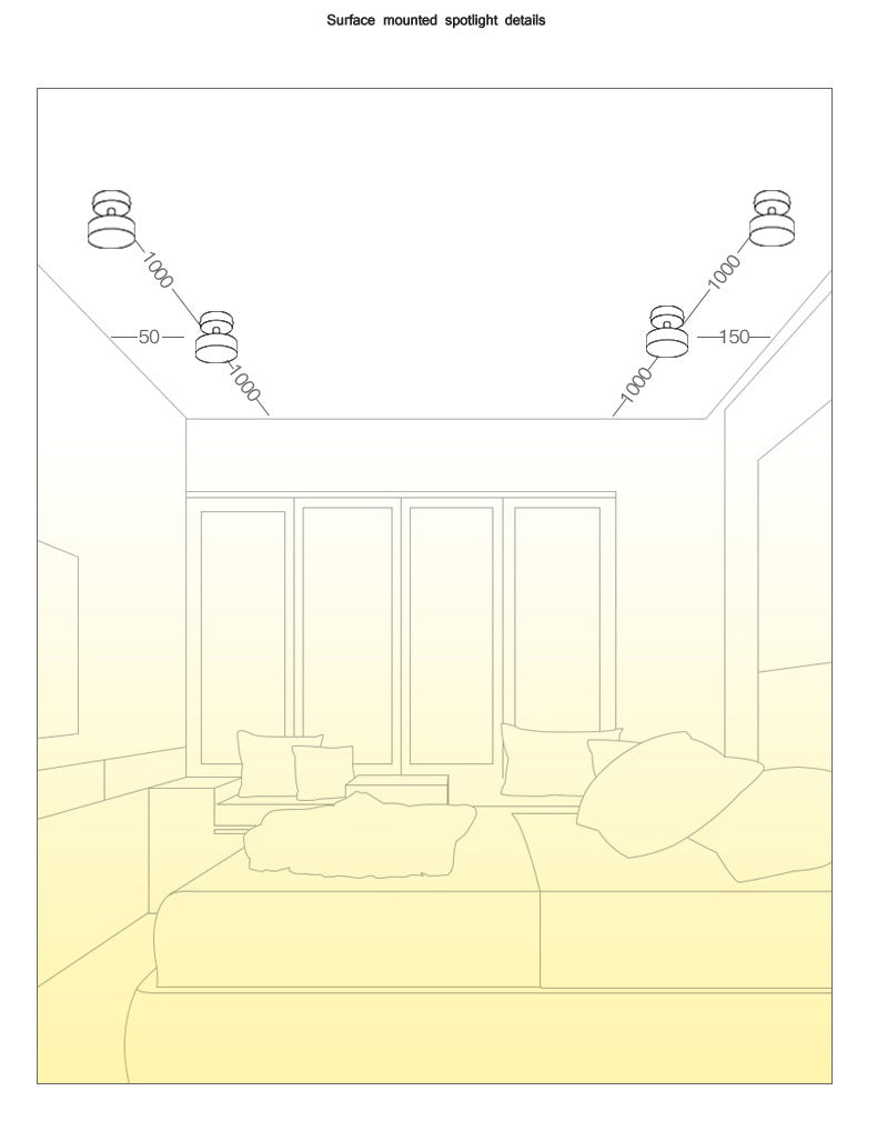 Opbouw LED Downlight Anti-dazzle Spotlight Household Adjustable Angle Folding Commercial Study Bedroom Ceiling Lamp Spotlight
