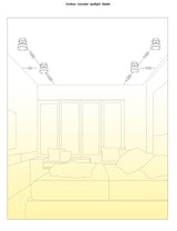 Opbouw LED Downlight Anti-dazzle Spotlight Household Adjustable Angle Folding Commercial Study Bedroom Ceiling Lamp Spotlight