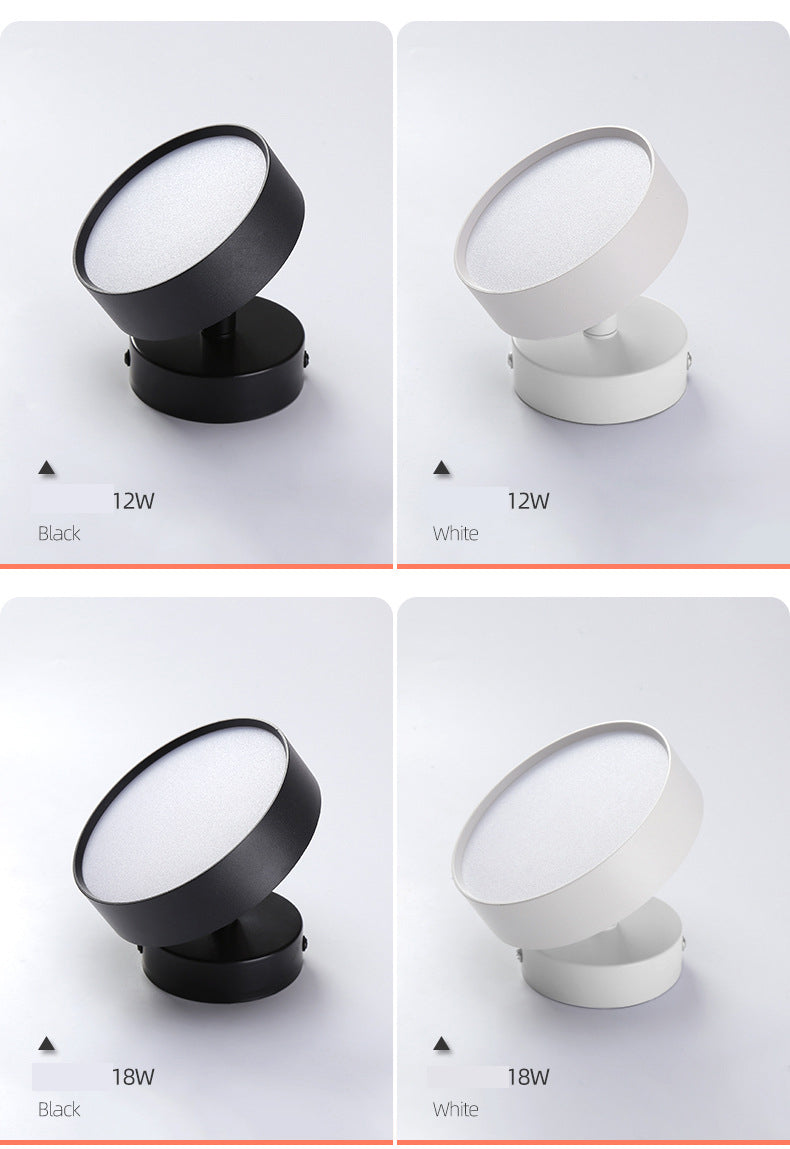 Opbouw LED Downlight Anti-dazzle Spotlight Household Adjustable Angle Folding Commercial Study Bedroom Ceiling Lamp Spotlight