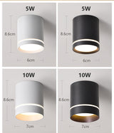 Led Downlight Surface Spot Led Ceiling 5W10W 15W Ceiling lamp 220V Spotlights Lighting For Living Room Kitchen Home Indoor Light