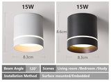 Led Downlight Surface Spot Led Ceiling 5W10W 15W Ceiling lamp 220V Spotlights Lighting For Living Room Kitchen Home Indoor Light