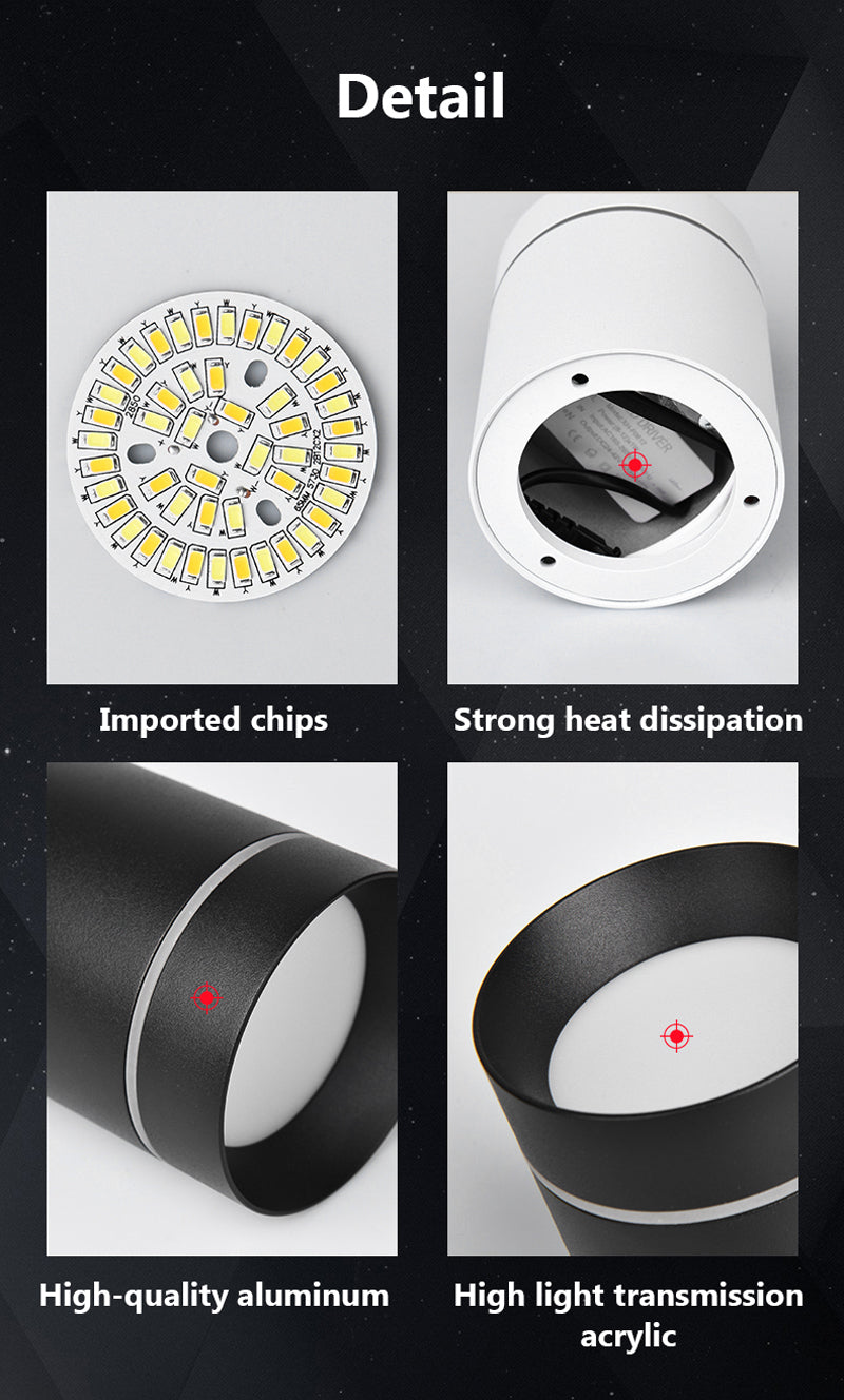 Led Downlight Surface Spot Led Ceiling 5W10W 15W Ceiling lamp 220V Spotlights Lighting For Living Room Kitchen Home Indoor Light