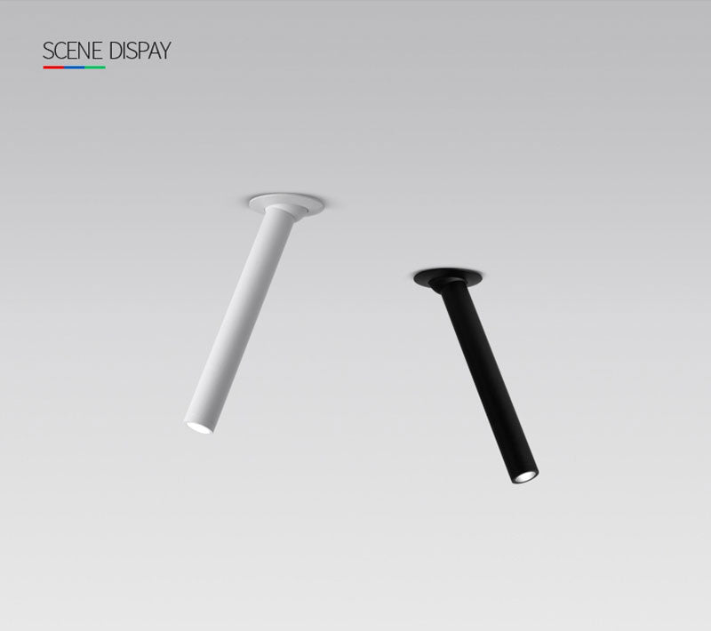 QIUBOSS Dimmable LED Spotlights AC220V Led Recessed Downlight Long Cylinder Ceiling lamp 7W Background Lighting Light for Indoor