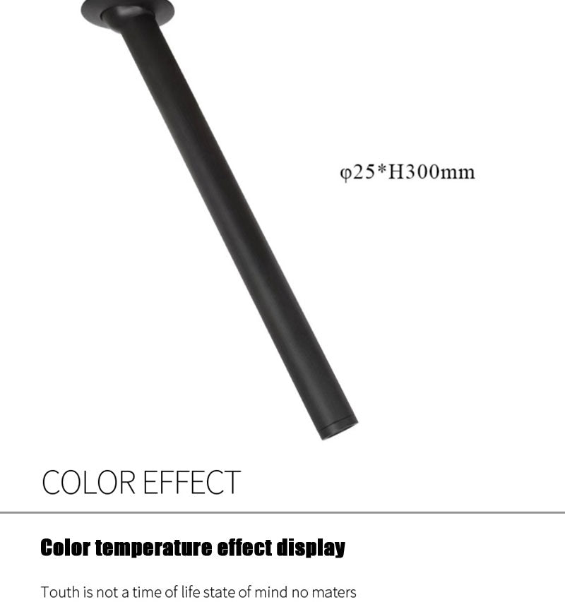 QIUBOSS Dimmable LED Spotlights AC220V Led Recessed Downlight Long Cylinder Ceiling lamp 7W Background Lighting Light for Indoor