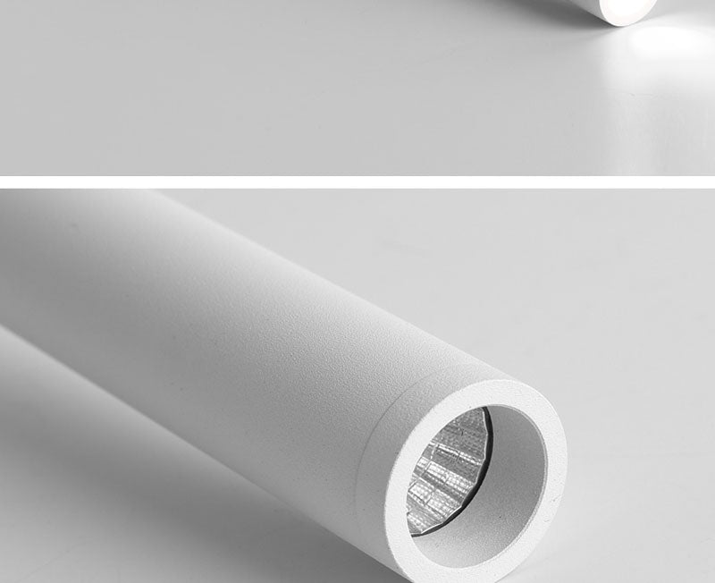 QIUBOSS Dimmable LED Spotlights AC220V Led Recessed Downlight Long Cylinder Ceiling lamp 7W Background Lighting Light for Indoor