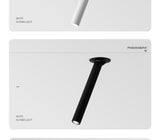 QIUBOSS Dimmable LED Spotlights AC220V Led Recessed Downlight Long Cylinder Ceiling lamp 7W Background Lighting Light for Indoor