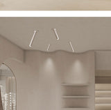 QIUBOSS Dimmable LED Spotlights AC220V Led Recessed Downlight Long Cylinder Ceiling lamp 7W Background Lighting Light for Indoor