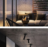 QIUBOSS Dimmable LED Spotlights AC220V Led Recessed Downlight Long Cylinder Ceiling lamp 7W Background Lighting Light for Indoor