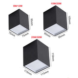 Surface Mounted Quare 9W 12W 15W 20W 25W 30W LED Cube Ceiling Downlight for Room/Corridor/Hallway COB Spot light indoor lighting