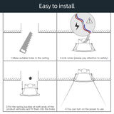 Benexmart Tuya Zigbee 5W 7W LED Ceiling Lamp RGBW Smart Dimmable Downlight Work with Zemismart Zigbee Hub Alexa Google Home