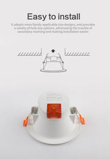 Benexmart Tuya Zigbee 5W 7W LED Ceiling Lamp RGBW Smart Dimmable Downlight Work with Zemismart Zigbee Hub Alexa Google Home