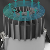 Saiyo LED Downlight SMD Recessed IP65 For Bathroom Hotel House Kitchen Embedded SMD Anti-glare Ceiling lamp