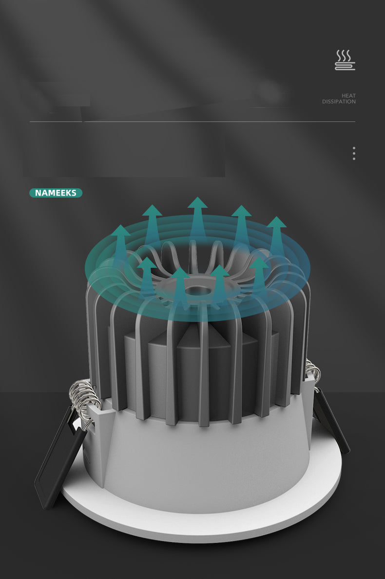 Saiyo LED Downlight SMD Recessed IP65 For Bathroom Hotel House Kitchen Embedded SMD Anti-glare Ceiling lamp