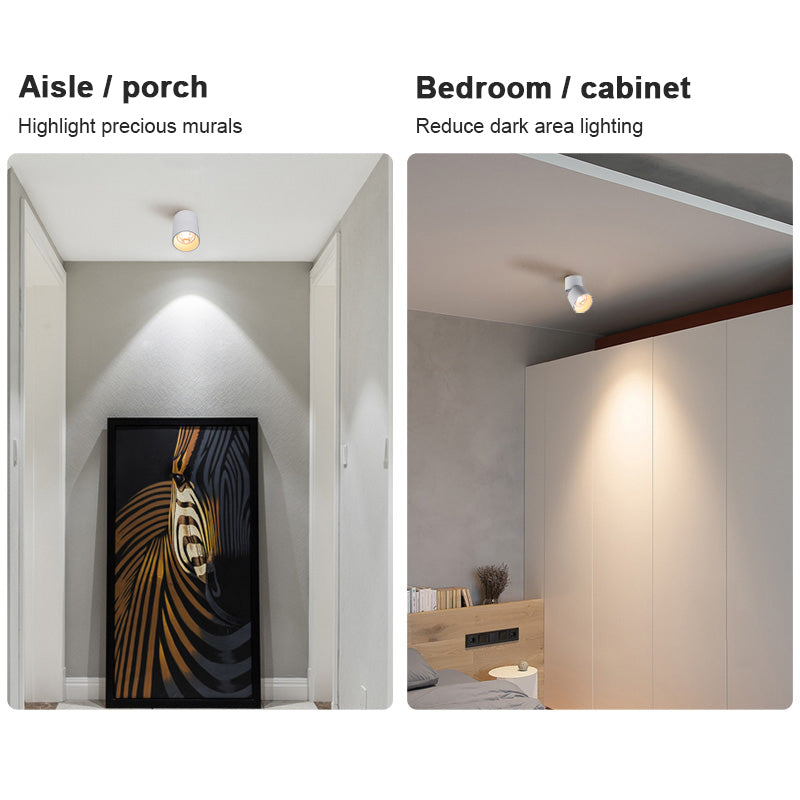 FLKL COB LED Downlight Spot Light 220V Spotlight Ceiling Surface Mounted 5/10/15/25W Led Lamp For Kitchen Indoor Lighting