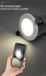 BRGT IP65 LED Spotlights Waterproof Downlight 5W9W12W Aluminum Ceiling Lamp Foco For Outdoor Kitchen Bathroom Indoor Lighting