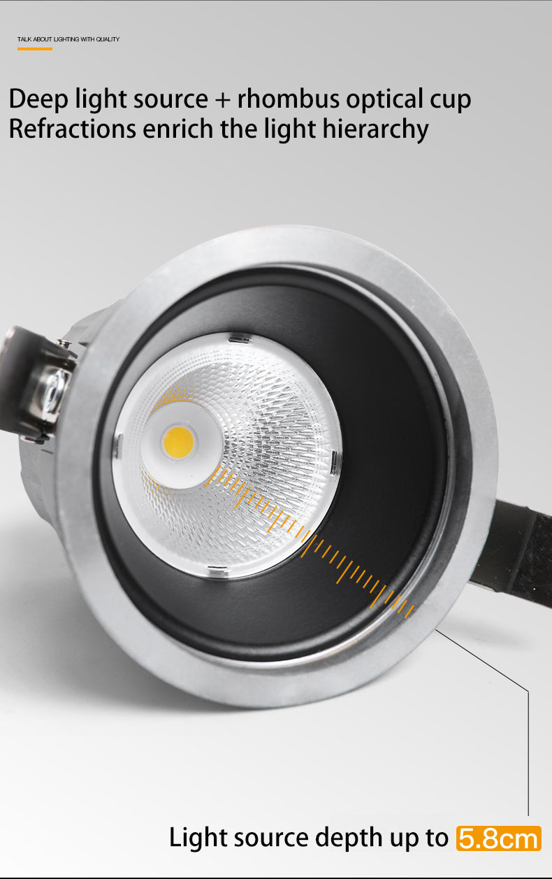 BRGT IP65 LED Spotlights Waterproof Downlight 5W9W12W Aluminum Ceiling Lamp Foco For Outdoor Kitchen Bathroom Indoor Lighting