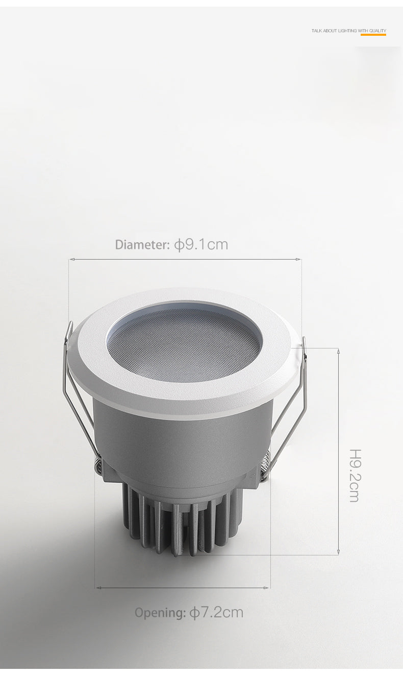 BRGT IP65 LED Spotlights Waterproof Downlight 5W9W12W Aluminum Ceiling Lamp Foco For Outdoor Kitchen Bathroom Indoor Lighting