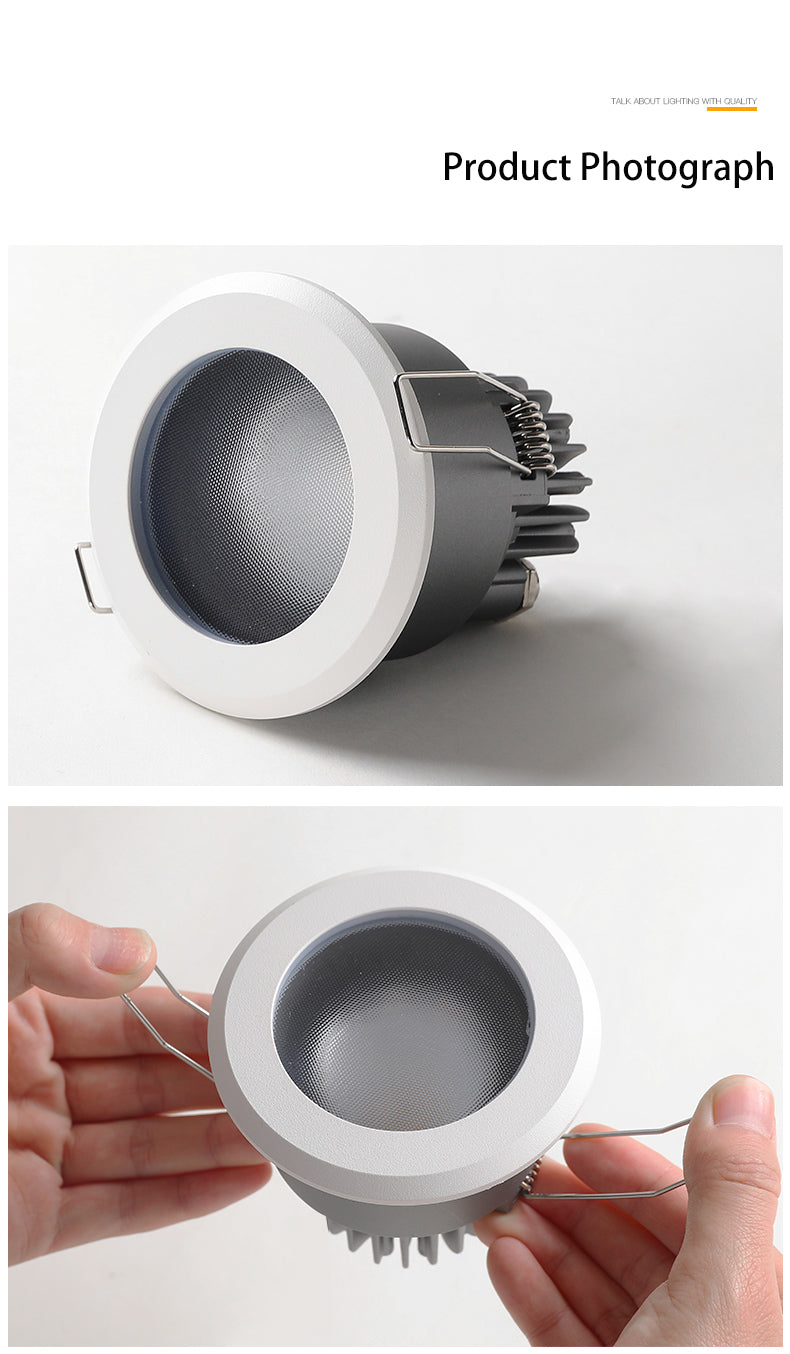 BRGT IP65 LED Spotlights Waterproof Downlight 5W9W12W Aluminum Ceiling Lamp Foco For Outdoor Kitchen Bathroom Indoor Lighting