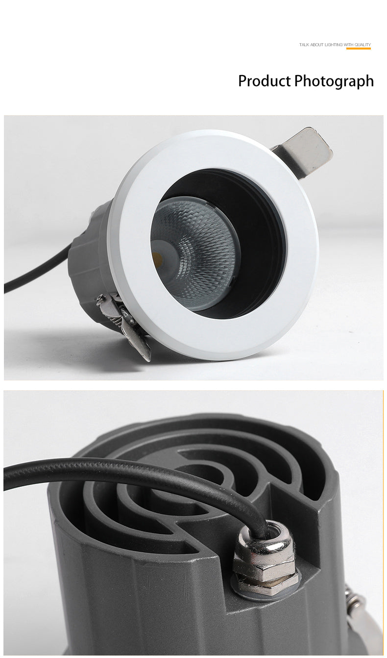 BRGT IP65 LED Spotlights Waterproof Downlight 5W9W12W Aluminum Ceiling Lamp Foco For Outdoor Kitchen Bathroom Indoor Lighting