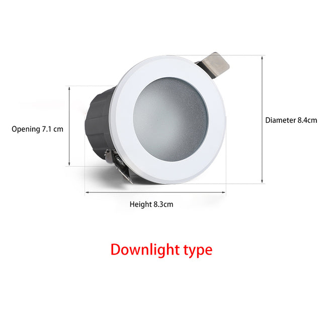 BRGT IP65 LED Spotlights Waterproof Downlight 5W9W12W Aluminum Ceiling Lamp Foco For Outdoor Kitchen Bathroom Indoor Lighting