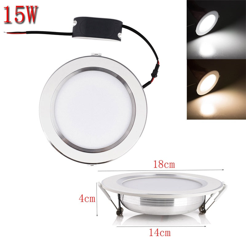 LED Recessed Ceiling Light Fixture Downlight Lamp + Driver Spotlight 6W 8W 10W 12W 15W 18W  Lighting For Home Office Decoration