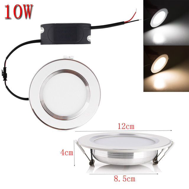 LED Recessed Ceiling Light Fixture Downlight Lamp + Driver Spotlight 6W 8W 10W 12W 15W 18W  Lighting For Home Office Decoration