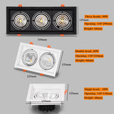 Dimmable Led downlight light COB Ceiling Spot Light 10w 20W 30W ceiling recessed Lights Indoor Lighting AC110V-220V