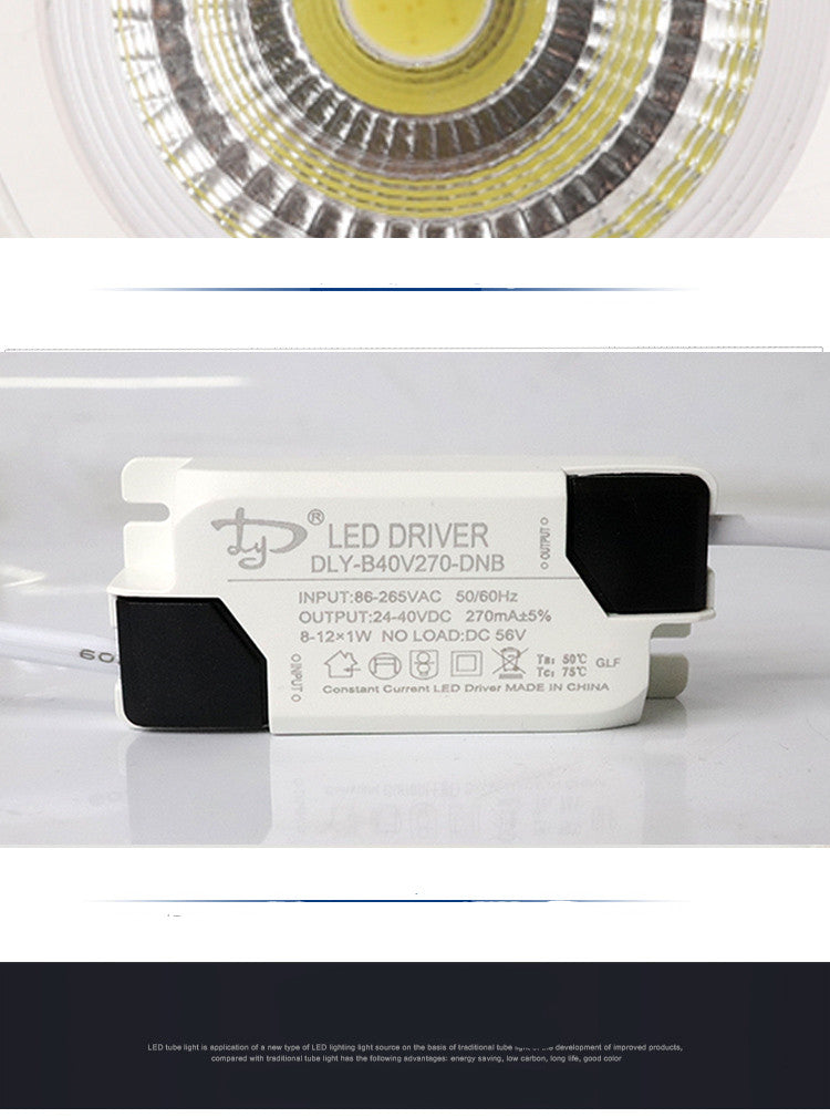 Dimmable Led downlight light COB Ceiling Spot Light 10w 20W 30W ceiling recessed Lights Indoor Lighting AC110V-220V
