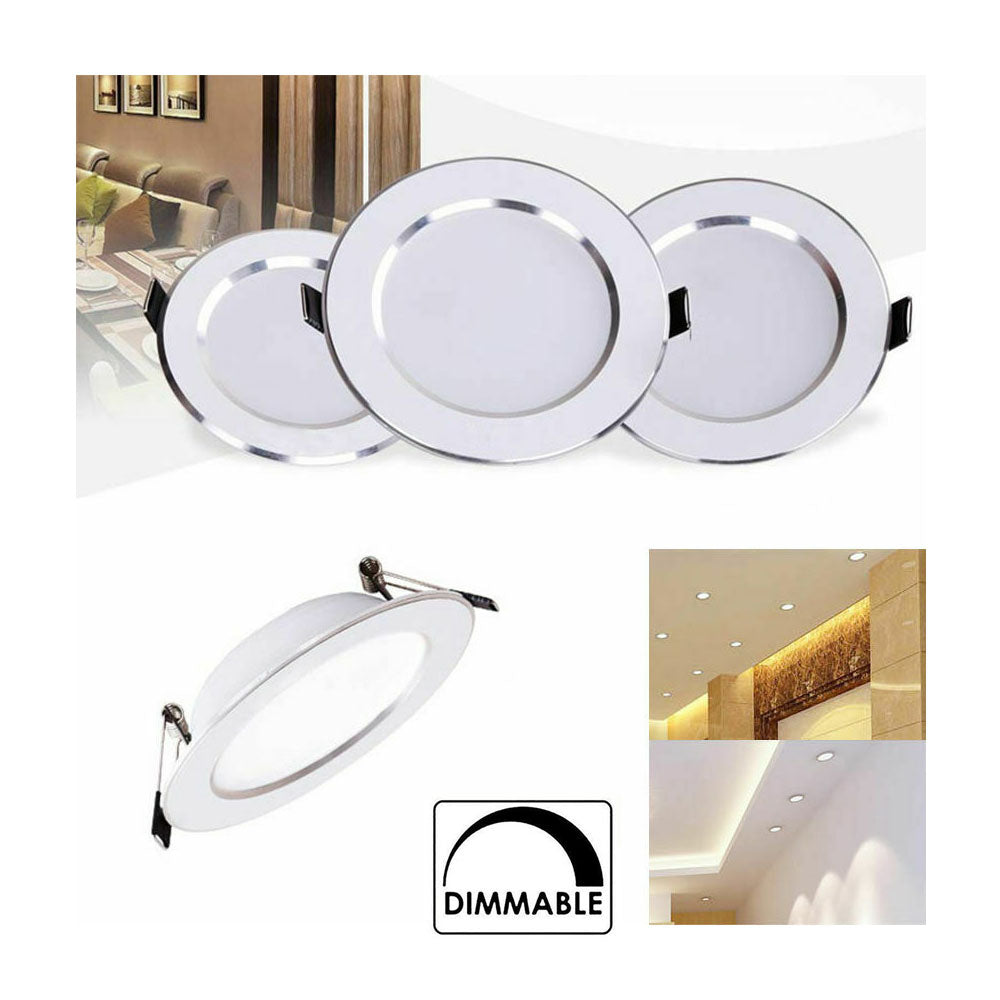 Dimmable LED Downlight Recessed Ceiling Light 3W 5W 7W 9W Positive White Warm White Home Living Room Lighting Accessories