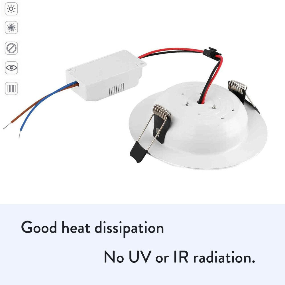 Dimmable LED Downlight Recessed Ceiling Light 3W 5W 7W 9W Positive White Warm White Home Living Room Lighting Accessories