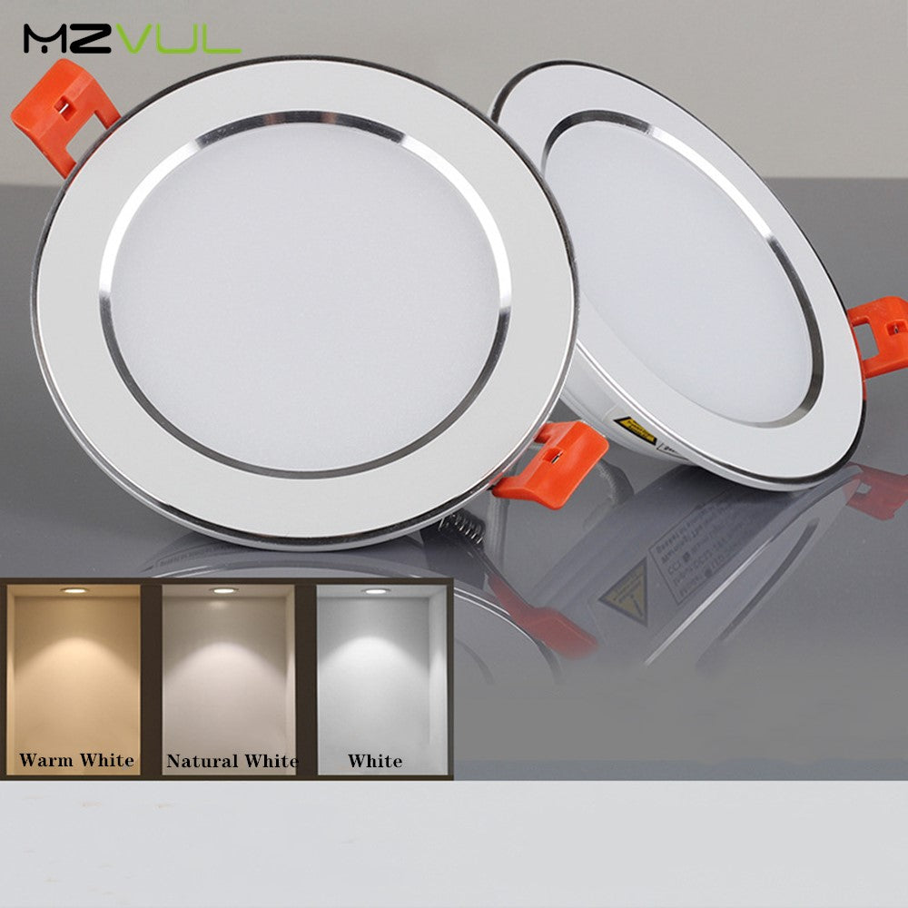 LED Downlight 12W 9W 7W 5W Recessed Round led Ceiling  Lamp 220V 230V 240V LED Bulb Indoor Bedroom Kitchen LED Spot Lighting