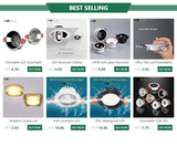 LED Downlight 12W 9W 7W 5W Recessed Round led Ceiling  Lamp 220V 230V 240V LED Bulb Indoor Bedroom Kitchen LED Spot Lighting