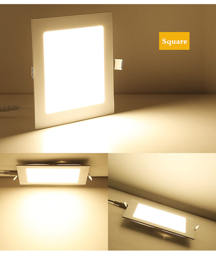 LED Panel Light 3W 6W 9W 12W 15W 18W 25W Recessed Ceiling LED Downlight Indoor Spot Light AC110V 220V Driver Incl