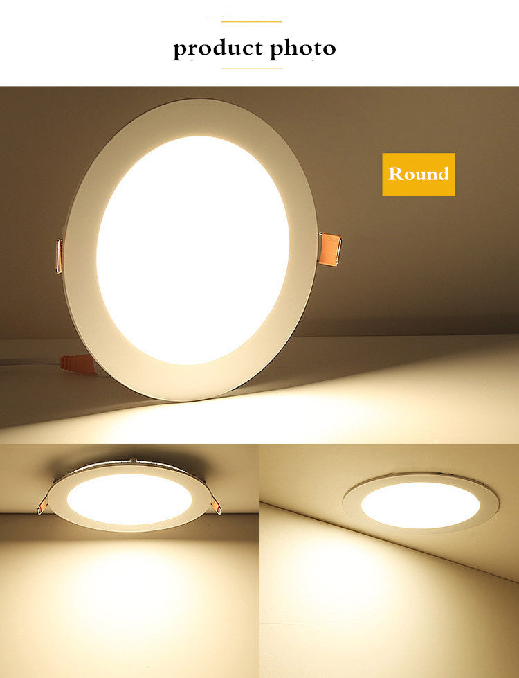 LED Panel Light 3W 6W 9W 12W 15W 18W 25W Recessed Ceiling LED Downlight Indoor Spot Light AC110V 220V Driver Incl