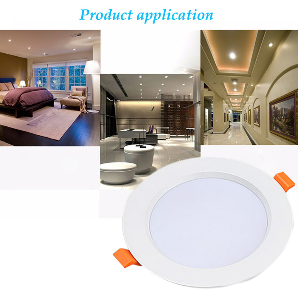 AC85-265V 5W 9W 12W 15W LED Recessed LED Downlight Round LED Ceiling Spot light Bedroom Indoor Lighting Bathroom Illuminate D30