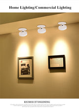 Mini LED Black White Downlight 5W 7W 10W 12W Spot Light ac85-265V Warm/Cold White LED Foldable Recessed Down Light Ceiling Lamp