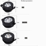 Mini LED Black White Downlight 5W 7W 10W 12W Spot Light ac85-265V Warm/Cold White LED Foldable Recessed Down Light Ceiling Lamp
