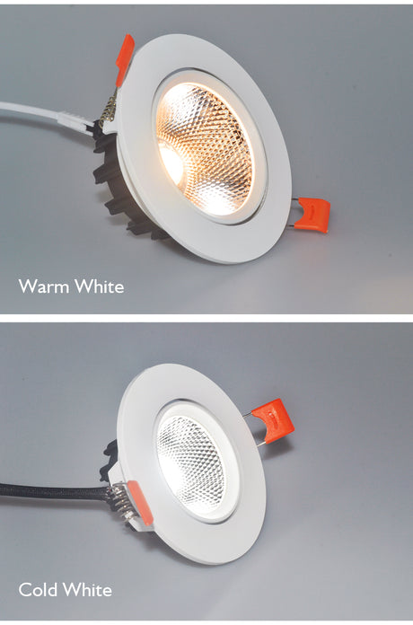 Dimmable LED Downlights AC90V-260V 5W 7W 9W 12W 15W 18W 24W COB Chip Recessed Ceiling Lamps Spot Lights For Home illumination