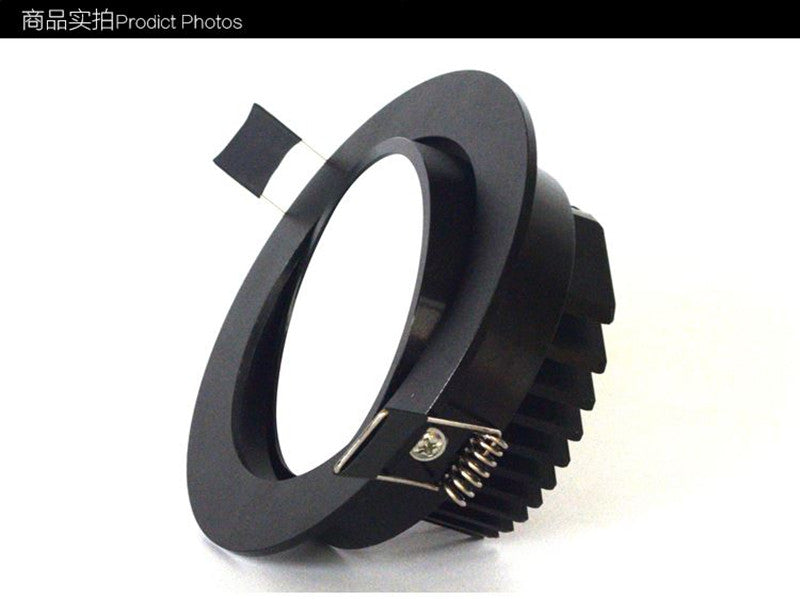 Recessed LED COB Downlight Round Dimmable 5W 7w 9w 12w 15w 18W Spot Light Ceiling Lamp White AC85-265V Aluminum Indoor Lighting