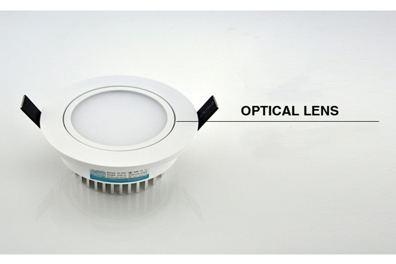 Recessed LED COB Downlight Round Dimmable 5W 7w 9w 12w 15w 18W Spot Light Ceiling Lamp White AC85-265V Aluminum Indoor Lighting