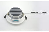Recessed LED COB Downlight Round Dimmable 5W 7w 9w 12w 15w 18W Spot Light Ceiling Lamp White AC85-265V Aluminum Indoor Lighting