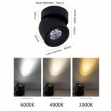 Led Down Light Foldable Spot Downlights 110V 220V Ceiling 7W 12W Spotlight Lights Surface Mounted Lamp Kitchen Indoor Lighting