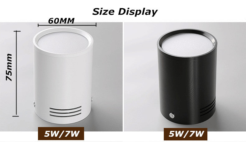 LED Dimmable Surface Mounted LED Downlight 24W 18W 12W 9W 7W 5W High-performance LED Indoor Lighting AC110V-220V