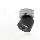 Led ceiling mounted downlight can be adjusted 90 degrees Nordic spotlight 7W 12W for indoor hall, living room AC 90-260V